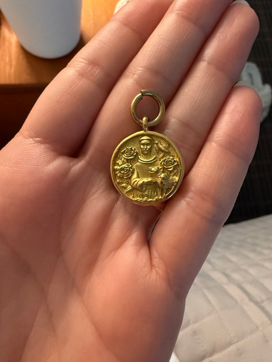 Saint Francis of Assisi pet tag