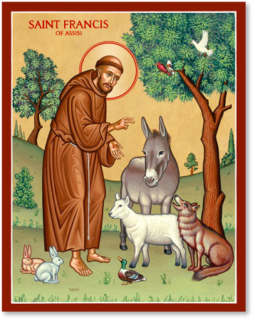 Saint Francis of Assisi pet tag